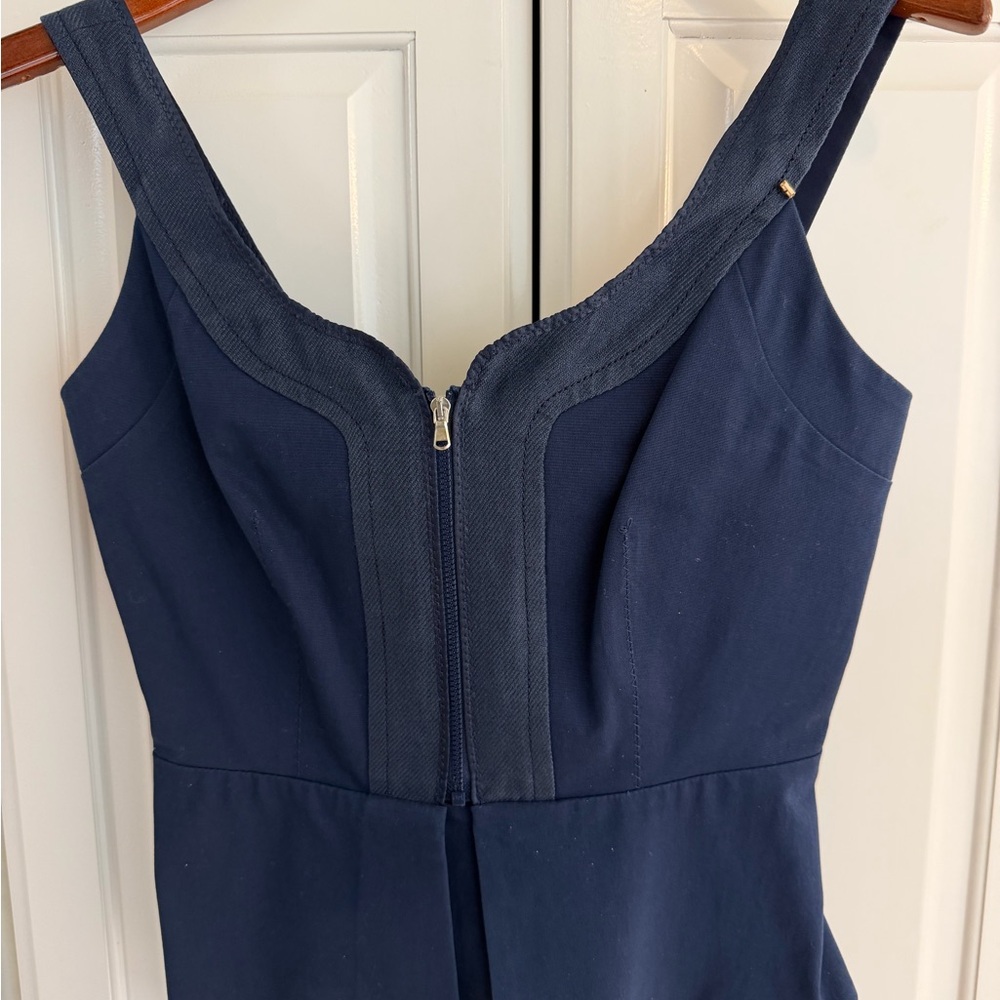 Sportmax Navy Blue Peplum top US2